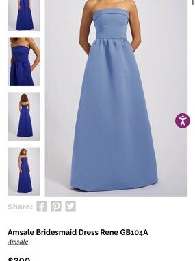 Amsale | Dresses | Amsale Riley Violet Tulle Bridesmaids Dress